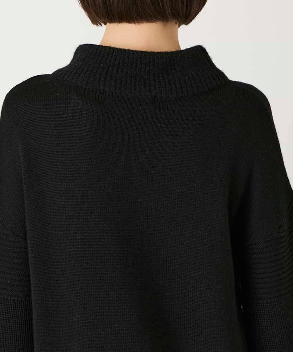 RBFAE57390 HIROKO BIS(ヒロコ ビス) ペースリー刺繍ニットプルオーバー ブラック