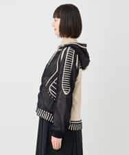 RBFAF01360 HIROKO BIS(ヒロコ ビス) 【数量限定予約販売中】ジャカードニットブルゾン ベージュ