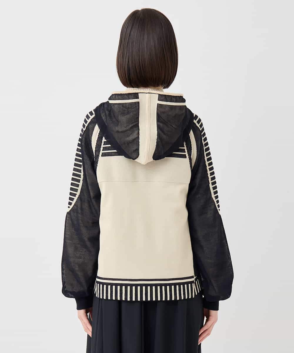 RBFAF01360 HIROKO BIS(ヒロコ ビス) 【数量限定予約販売中】ジャカードニットブルゾン ベージュ