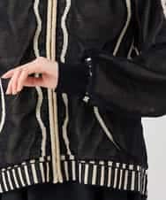 RBFAF01360 HIROKO BIS(ヒロコ ビス) 【数量限定予約販売中】ジャカードニットブルゾン ベージュ