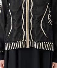 RBFAF01360 HIROKO BIS(ヒロコ ビス) 【数量限定予約販売中】ジャカードニットブルゾン ベージュ