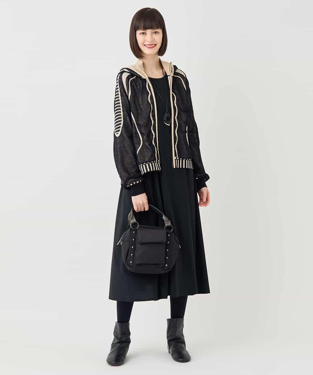 RBFAF01360 HIROKO BIS(ヒロコ ビス) 【数量限定予約販売中】ジャカードニットブルゾン ベージュ