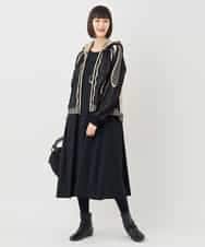 RBFAF01360 HIROKO BIS(ヒロコ ビス) 【数量限定予約販売中】ジャカードニットブルゾン ベージュ