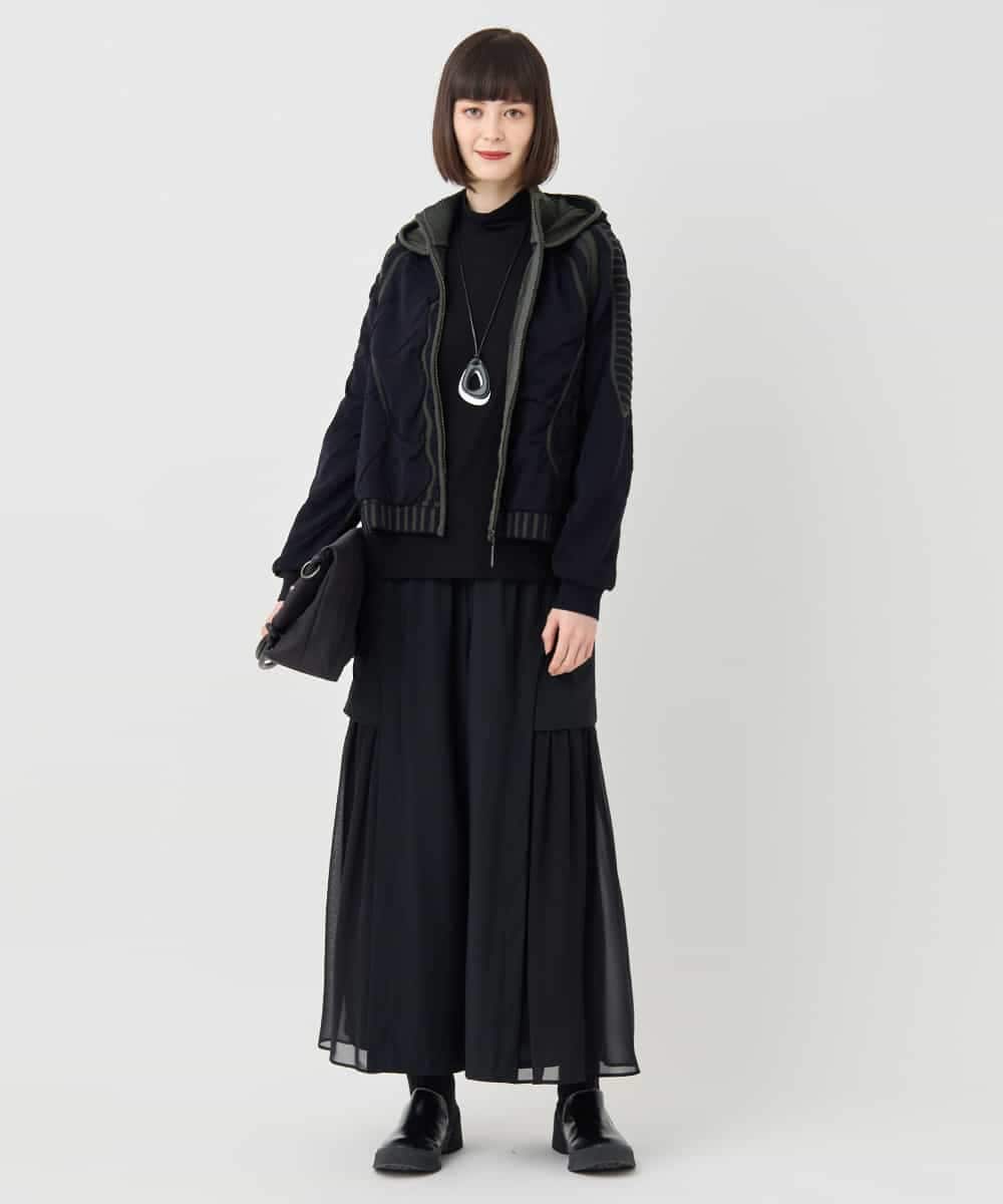 RBFAF01360 HIROKO BIS(ヒロコ ビス) 【数量限定予約販売中】ジャカードニットブルゾン ベージュ