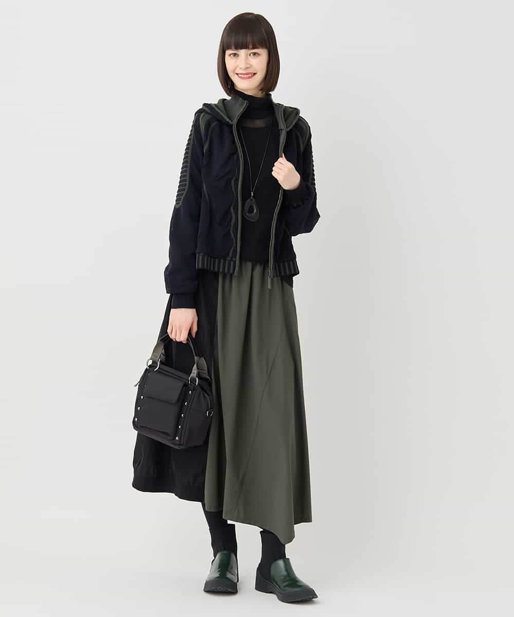 RBFAF01360 HIROKO BIS(ヒロコ ビス) 【数量限定予約販売中】ジャカードニットブルゾン ベージュ