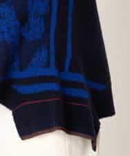 RBFAF61360 HIROKO BIS(ヒロコ ビス) ロゴジャカードニットプルオーバー ブルー