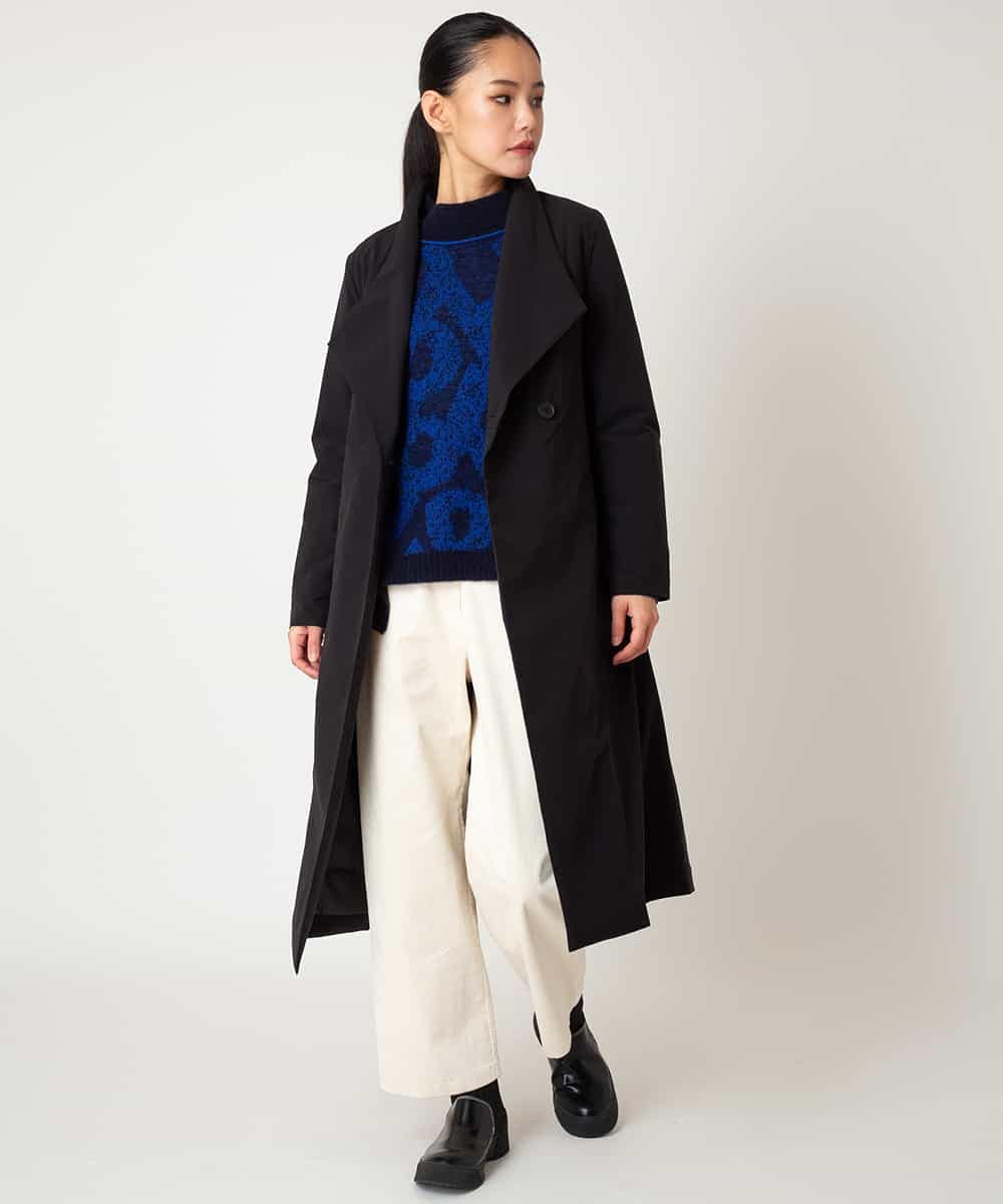 RBFAF61360 HIROKO BIS(ヒロコ ビス) ロゴジャカードニットプルオーバー ブルー