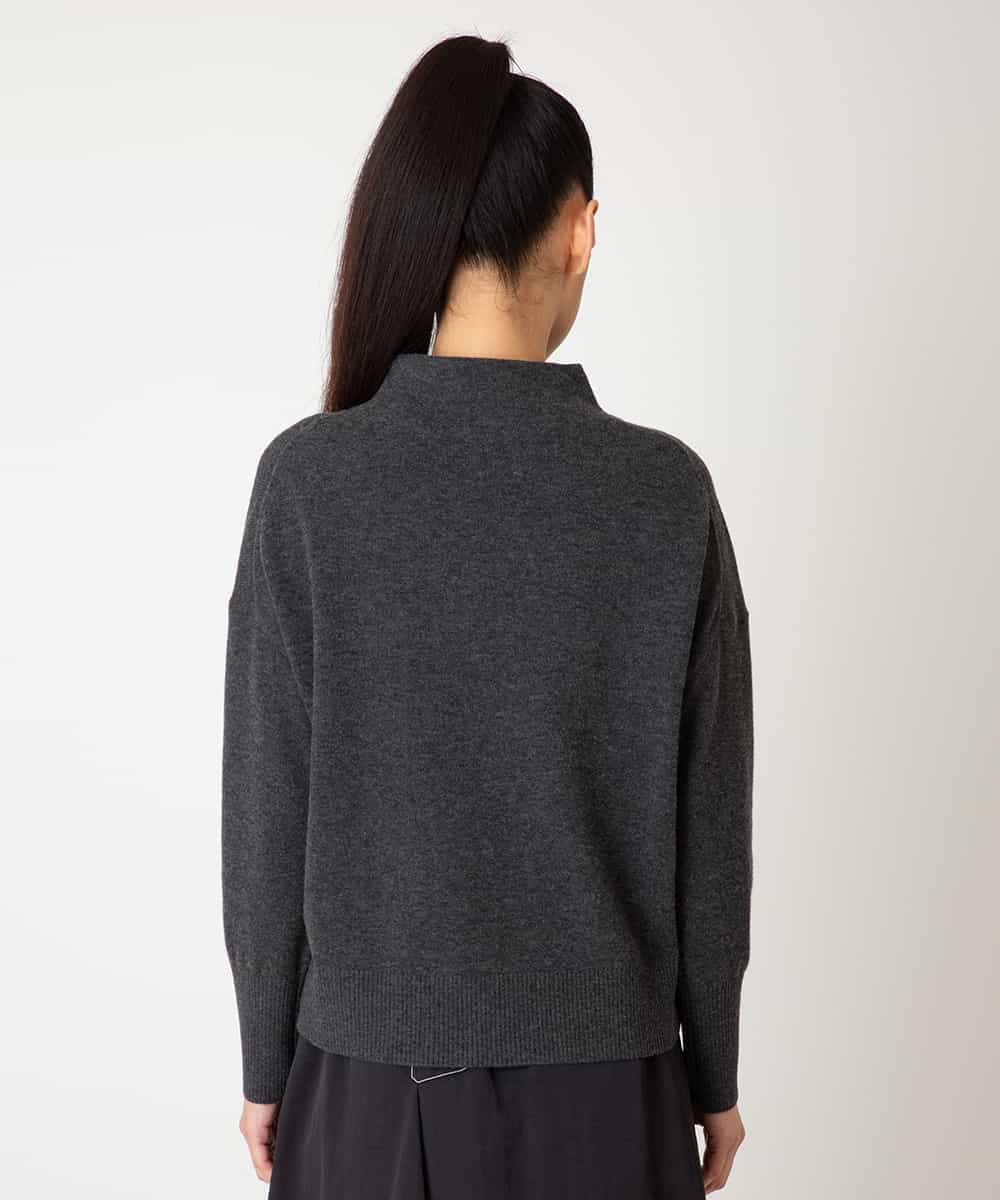 RBFAF66260 HIROKO BIS(ヒロコ ビス) 幾何柄モチーフスパンコールニットプルオーバー グレー