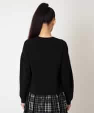 RBFAF71390 HIROKO BIS(ヒロコ ビス) レースドッキングニットプルオーバー ブラック