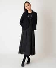 RBFAF71390 HIROKO BIS(ヒロコ ビス) レースドッキングニットプルオーバー ブラック