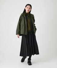 RBFAG31330 HIROKO BIS(ヒロコ ビス) 異素材MIXインターシャニットプルオーバー カーキ