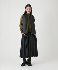 RBFAG31330 HIROKO BIS(ヒロコ ビス) 異素材MIXインターシャニットプルオーバー カーキ