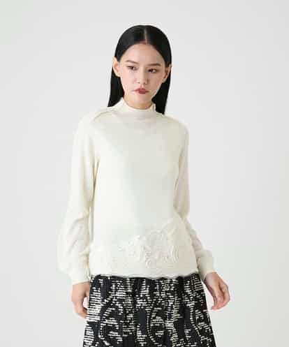 RBFAG42360 HIROKO BIS カットモチーフウールニットプルオーバー