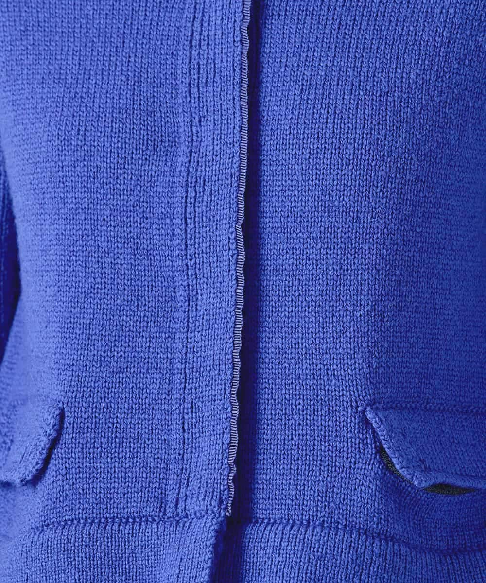 RBFAH60390 HIROKO BIS(ヒロコ ビス) 【先行予約】バルキーニットデザインカーディガン ブルー