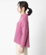 RBFAT28390 HIROKO BIS(ヒロコ ビス) ステッチデザインニットプルオーバー パープル