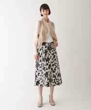 RBFAV05390 HIROKO BIS(ヒロコ ビス) 【2WAY】ストレッチウールアイレットベスト ベージュ