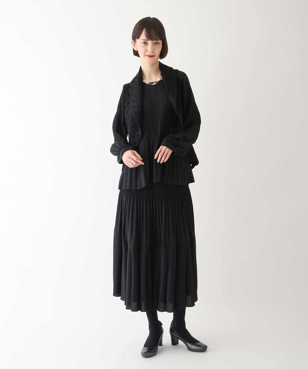 RBFAV05390 HIROKO BIS(ヒロコ ビス) 【2WAY】ストレッチウールアイレットベスト ベージュ