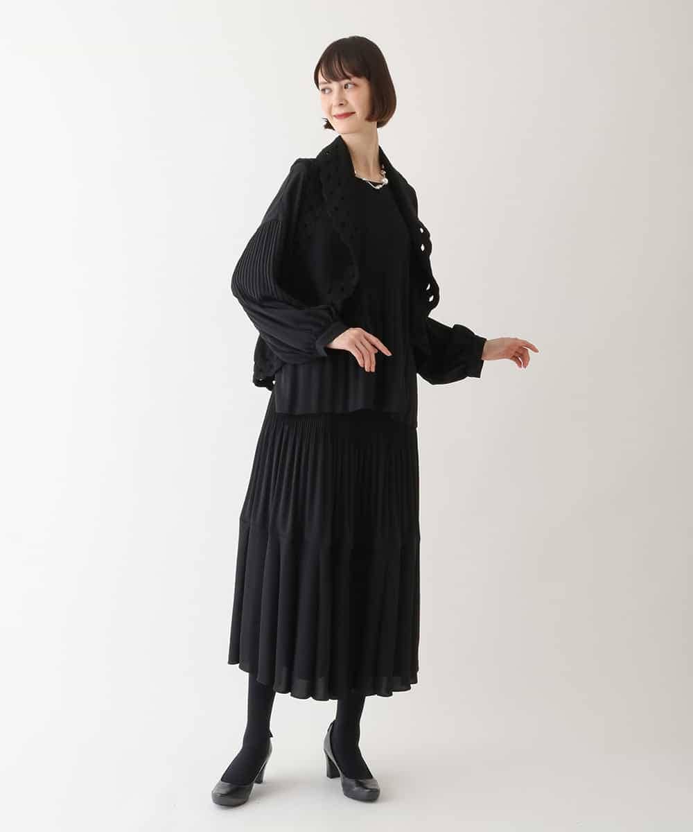 RBFAV05390 HIROKO BIS(ヒロコ ビス) 【2WAY】ストレッチウールアイレットベスト ベージュ