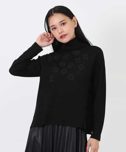 RBFAW26290 HIROKO BIS メリノウールモチーフアクセントプルオーバー