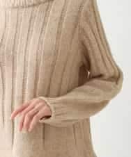 RBFAX10330 HIROKO BIS(ヒロコ ビス) ヘアリーウールニットプルオーバー ベージュ