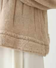 RBFAX10330 HIROKO BIS(ヒロコ ビス) ヘアリーウールニットプルオーバー ベージュ