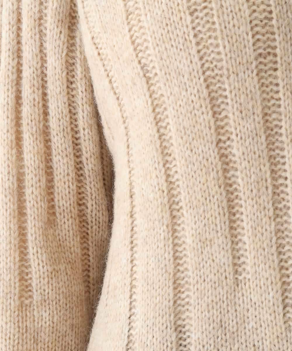 RBFAX10330 HIROKO BIS(ヒロコ ビス) ヘアリーウールニットプルオーバー ベージュ