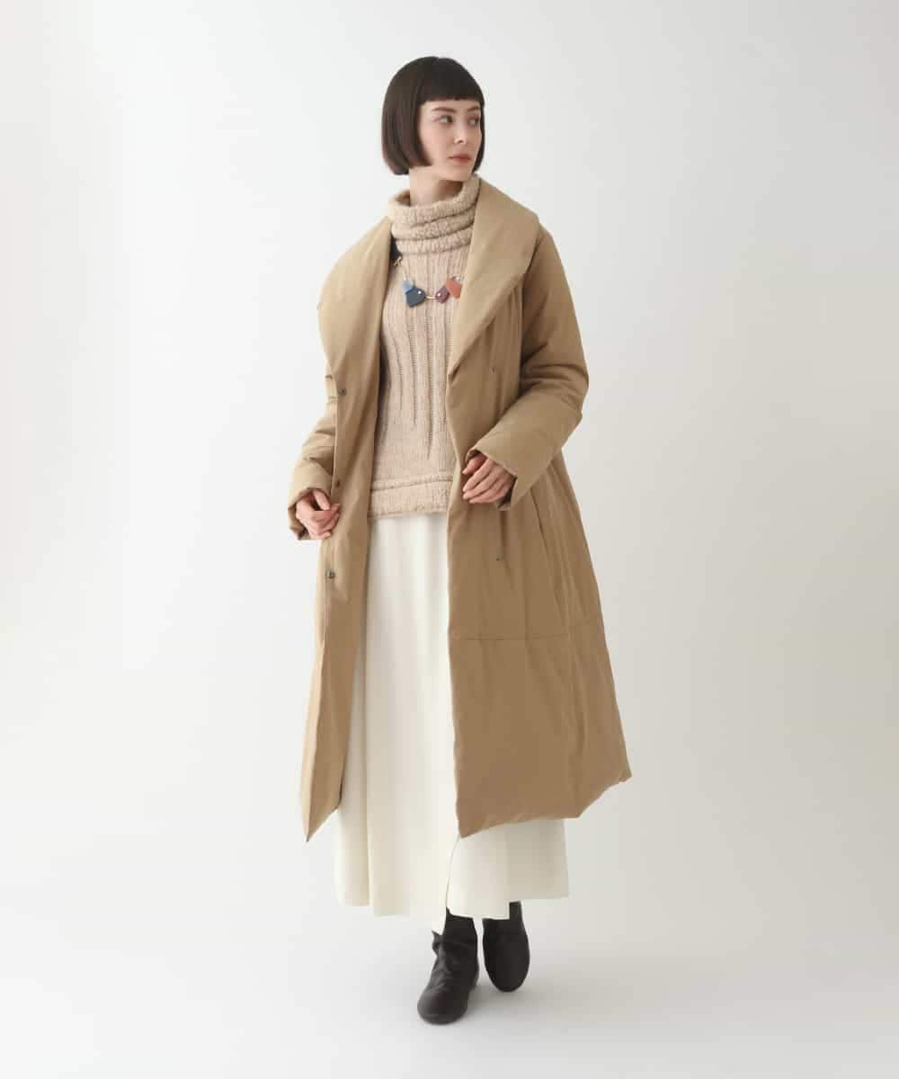 RBFAX10330 HIROKO BIS(ヒロコ ビス) ヘアリーウールニットプルオーバー ベージュ