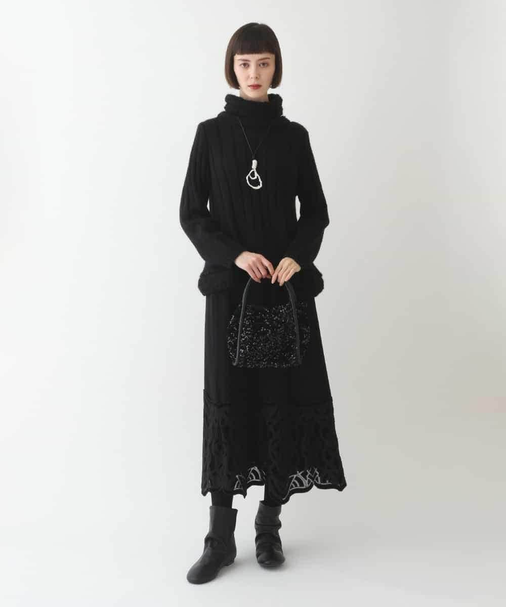 RBFAX10330 HIROKO BIS(ヒロコ ビス) ヘアリーウールニットプルオーバー ベージュ