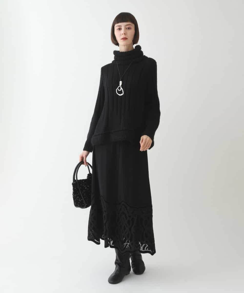 RBFAX10330 HIROKO BIS(ヒロコ ビス) ヘアリーウールニットプルオーバー ベージュ