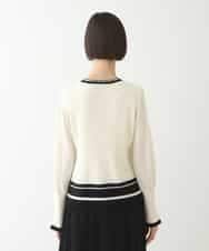 RBFAX16330 HIROKO BIS(ヒロコ ビス) フェザーヤーンジャカードニットプルオーバー ブラック