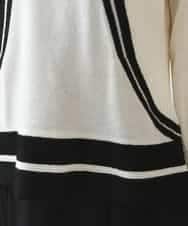 RBFAX16330 HIROKO BIS(ヒロコ ビス) フェザーヤーンジャカードニットプルオーバー ブラック