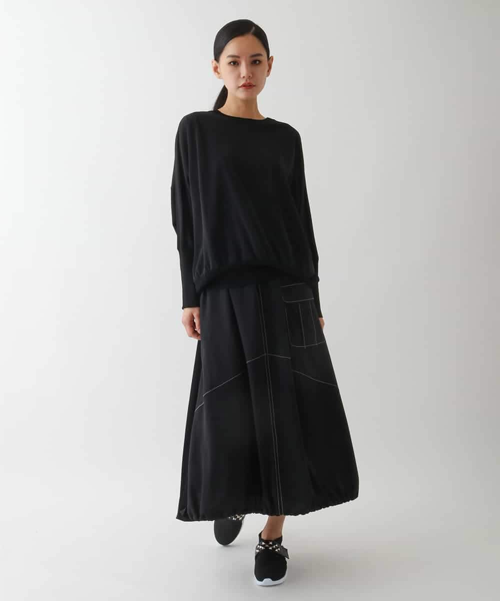 RBFCB70360 HIROKO BIS(ヒロコ ビス) ジョイントデザインドルマンニットプルオーバー カーキ