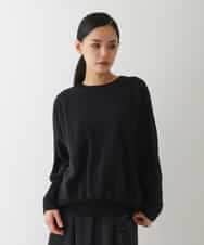 RBFCB70360 HIROKO BIS(ヒロコ ビス) ジョイントデザインドルマンニットプルオーバー ブラック