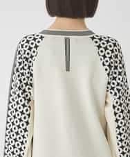 RBFCE82360 HIROKO BIS(ヒロコ ビス) ジャカード×インターシャ幾何柄チュニック アイボリー