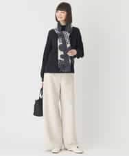 RBFCE85290 HIROKO BIS(ヒロコ ビス) ボリュームスリーブドットジャカードニットトップ レッド