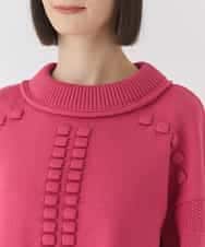 RBFCE86330 HIROKO BIS(ヒロコ ビス) バルキーニットデザインプルオーバー ピンク