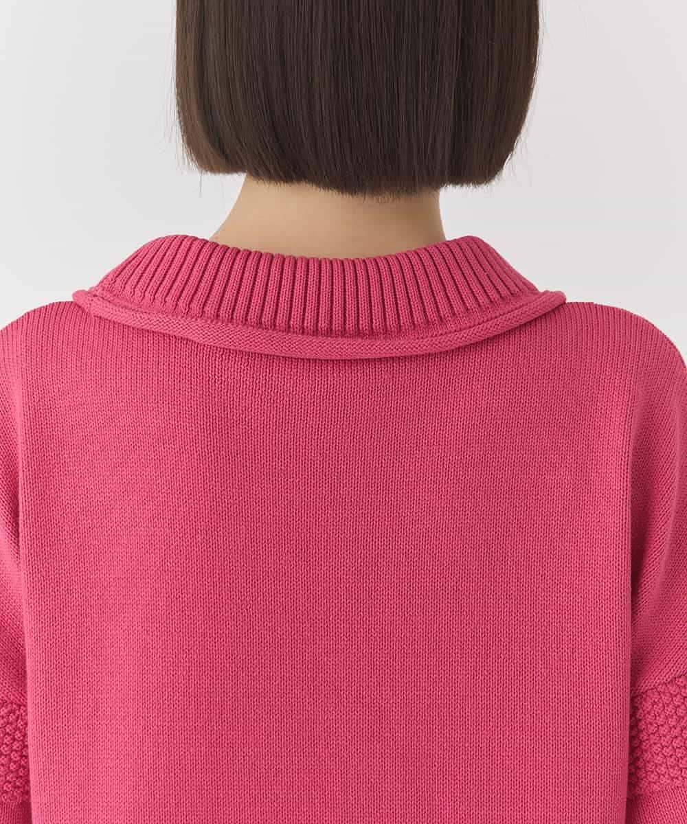 RBFCE86330 HIROKO BIS(ヒロコ ビス) バルキーニットデザインプルオーバー ピンク