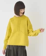 RBFCE86330 HIROKO BIS(ヒロコ ビス) バルキーニットデザインプルオーバー ピンク