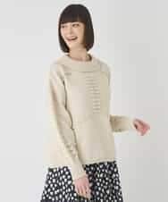 RBFCE86330 HIROKO BIS(ヒロコ ビス) バルキーニットデザインプルオーバー ピンク