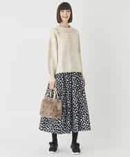 RBFCE86330 HIROKO BIS(ヒロコ ビス) バルキーニットデザインプルオーバー ピンク