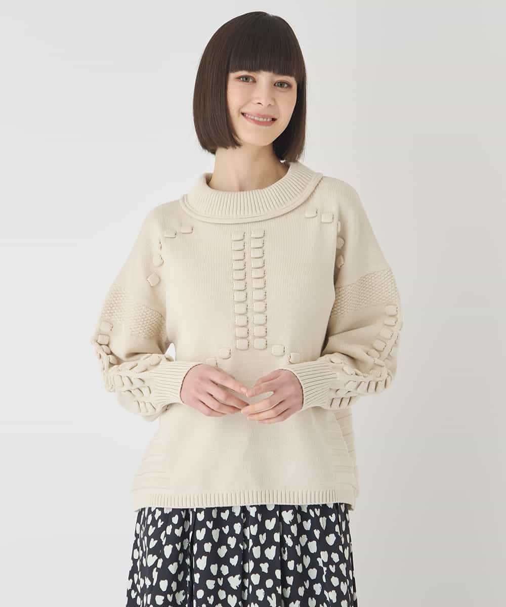 RBFCE86330 HIROKO BIS バルキーニットデザインプルオーバー
