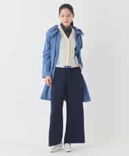 RBFDD01330 HIROKO BIS(ヒロコ ビス) ボーダーミックスニットカーディガン ベージュ