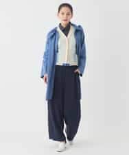 RBFDD01330 HIROKO BIS(ヒロコ ビス) ボーダーミックスニットカーディガン ベージュ