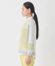 RBFDD02290 HIROKO BIS(ヒロコ ビス) ボーダーミックスニットプルオーバー イエロー