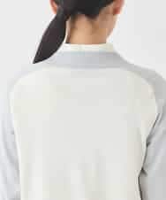 RBFDD02290 HIROKO BIS(ヒロコ ビス) ボーダーミックスニットプルオーバー イエロー