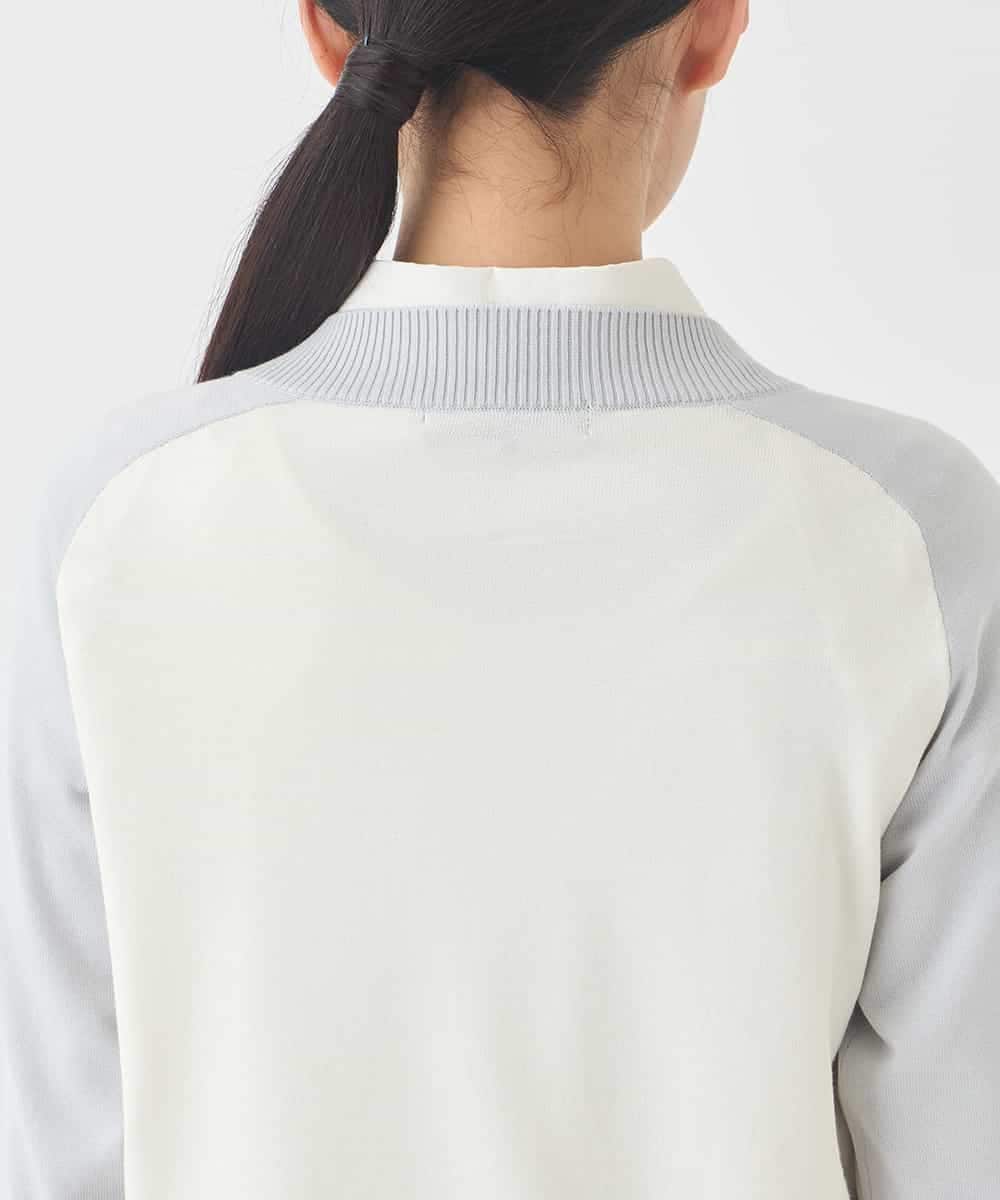 RBFDD02290 HIROKO BIS(ヒロコ ビス) ボーダーミックスニットプルオーバー イエロー