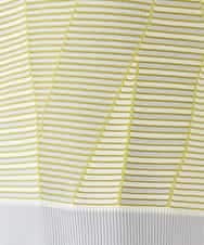 RBFDD02290 HIROKO BIS(ヒロコ ビス) ボーダーミックスニットプルオーバー イエロー