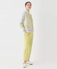 RBFDD02290 HIROKO BIS(ヒロコ ビス) ボーダーミックスニットプルオーバー イエロー