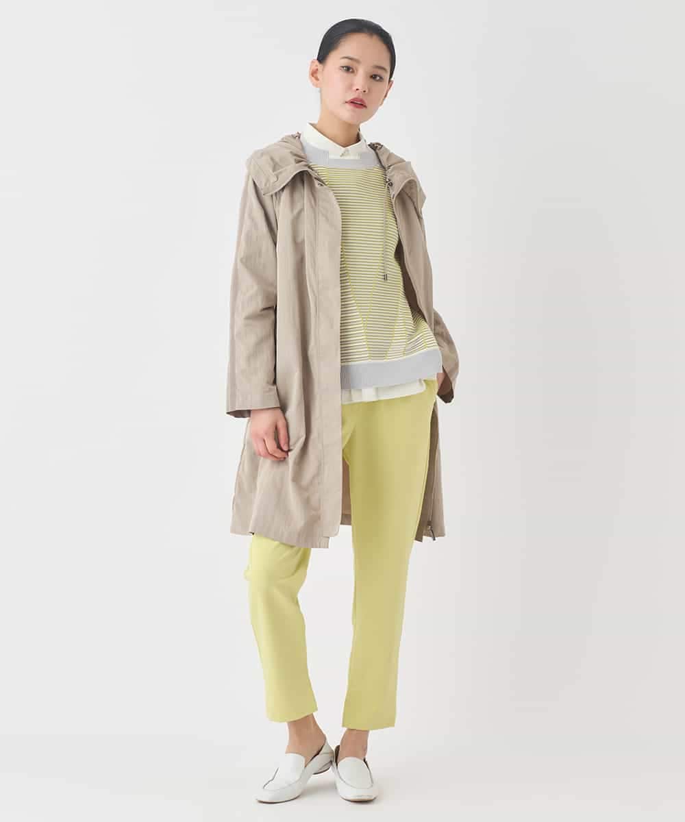 RBFDD02290 HIROKO BIS(ヒロコ ビス) ボーダーミックスニットプルオーバー イエロー