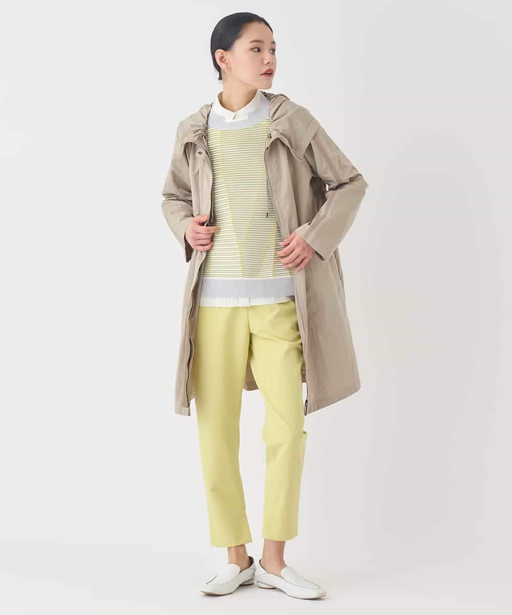 RBFDD02290 HIROKO BIS(ヒロコ ビス) ボーダーミックスニットプルオーバー イエロー